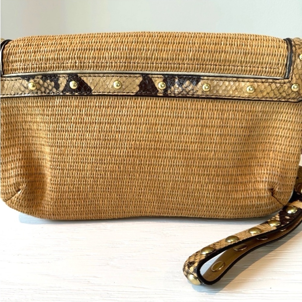 Coach Natalie Rattan Python Wristlet - image 5